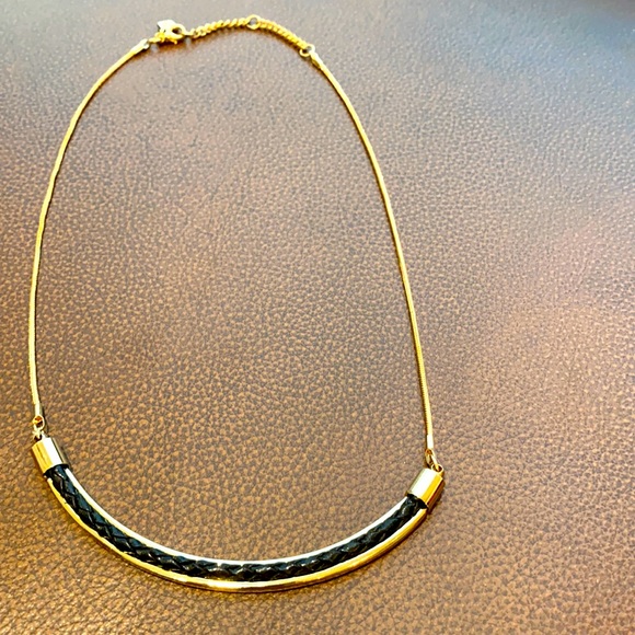 Gold and black necklace 16” - Picture 1 of 4